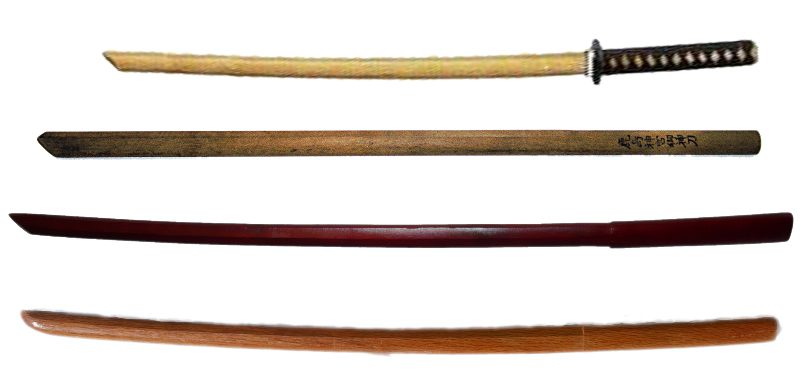 Several Bokken Swords