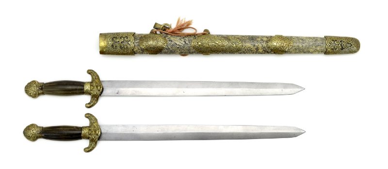 shuangjian sword set belt hook