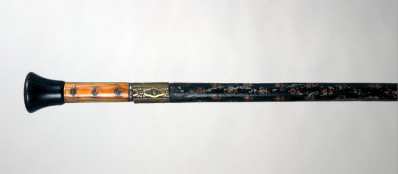 Sword Cane with Scabbard 17th century hilt, scabbard, Indian; blade, European