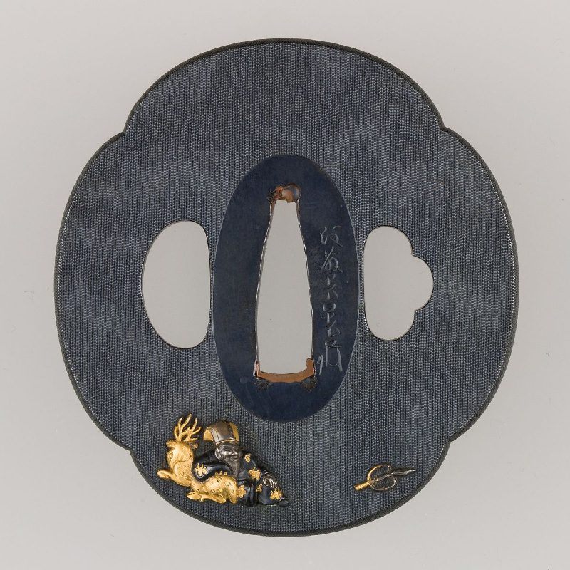 Sword Guard (Tsuba) 19th century Inscribed by Gotō Mitsuakira