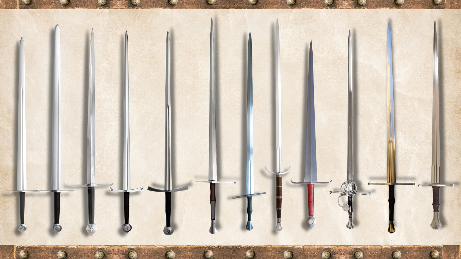 12 Types and Varieties of Longswords and Their Evolution
