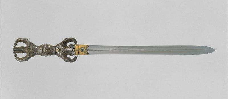 Japanese Blade and Mounting for a Double Edged Dagger Ken