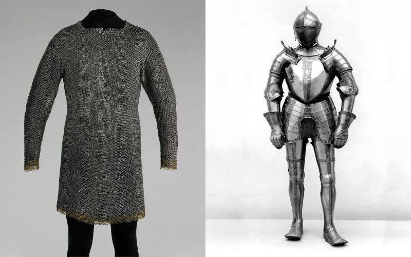 Kight chain mail and plate armor