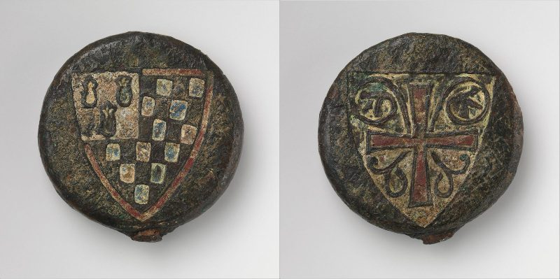 Sword Pommel with the Arms of Pierre de Dreux (ca. 1187–1250), Duke of Brittany and Earl of Richmond