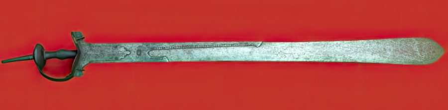 A Straight Double Edged Khanda Sword