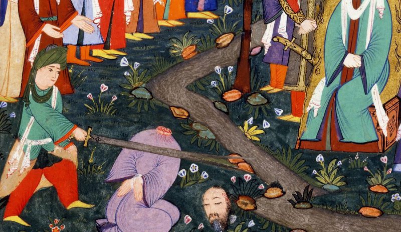 Ali beheading with the Zulfiqar Sword