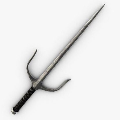 Modern Sai Sword rotated