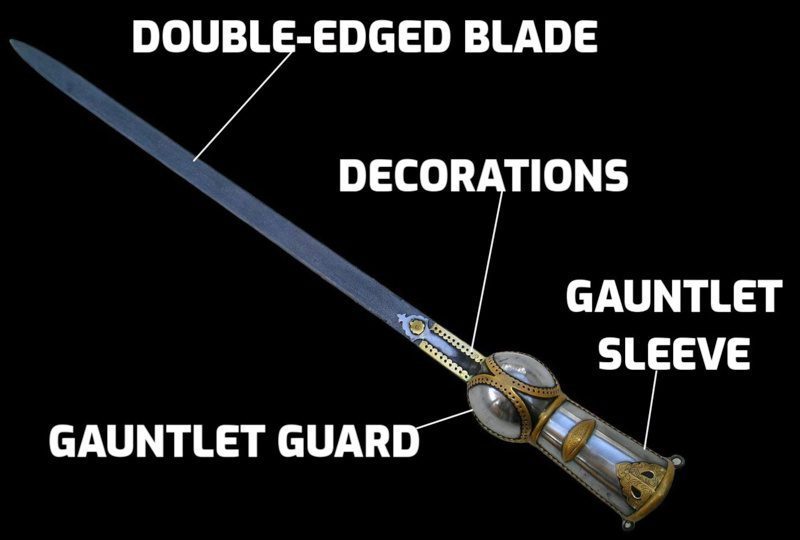 Gauntlet Sword with Details