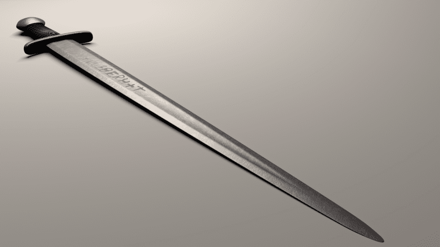 Digital model of an Ulfberht sword