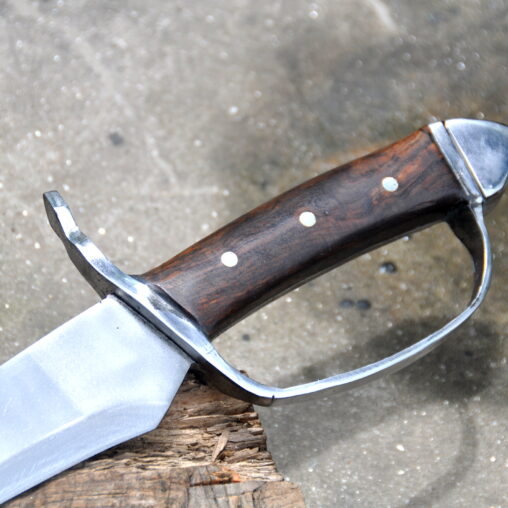 One-Handed Scimitar Sword with a Knuckle Guard