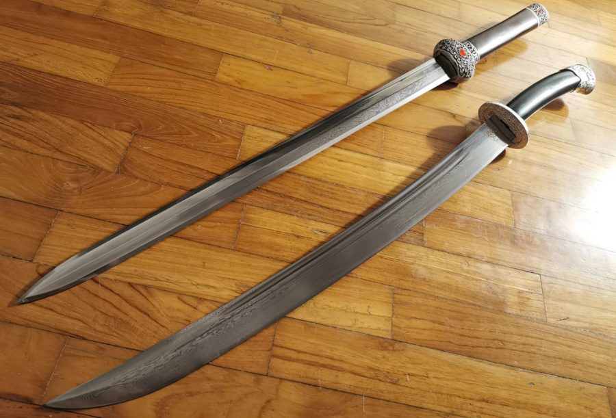 Chinese saber and Sword