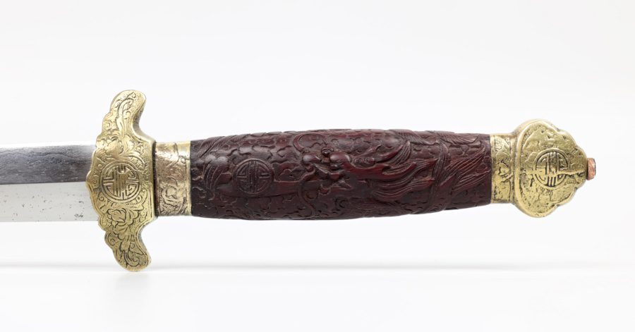 Grip or handle of the Chinese scholar sword