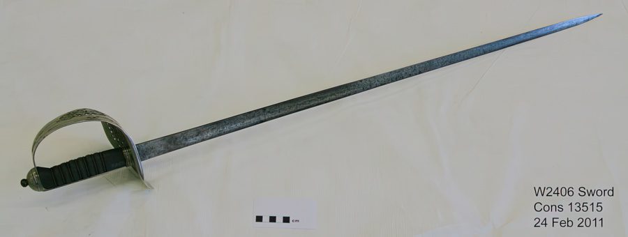 British Infantry Officers sword and scabbard