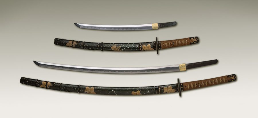 Japanese swords with scabbards 18th 19th Century