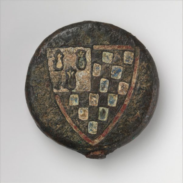 Sword Pommel with the Arms of Pierre de Dreux ca. 1187–1250