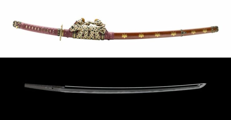 Soshu sword with tachi koshirae
