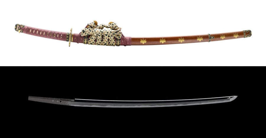 Soshu sword with tachi koshirae