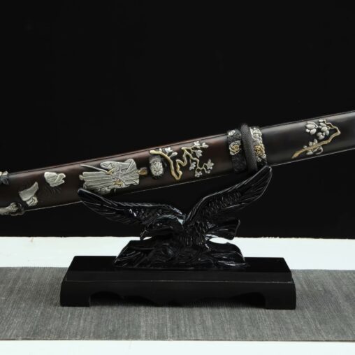 12 Inches Chinese God Tang Jian Pattern Steel Tri Color