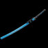 Blue Japanese Katana T10 Steel Sword