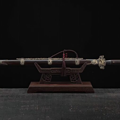 Ming Gong Jian Folded Steel & Ebony Saya