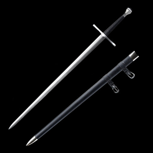 Euro #7 Two Handed Long Sword  – Leather Wrapped Grip