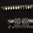 Wakizashi Damascus Steel Sword Full Tang Iron Tsuba
