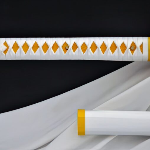 Zenitsu’s Sword Demon Slayer Cosplay 1060 Carbon Steel Sword