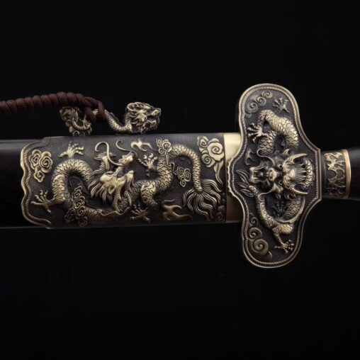 Chinese Dragon Jian Eight-Sided & Ebony Saya