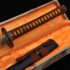 Katana Samurai Folded Steel Copper Tsuba
