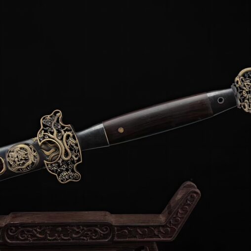 Ming Gong Jian Folded Steel & Ebony Saya