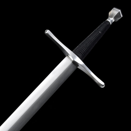Euro #7 Two Handed Long Sword  – Leather Wrapped Grip
