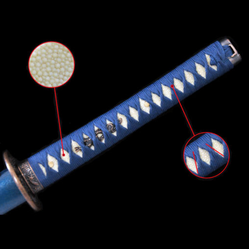 Blue Samurai Dragon Katana T10 Steel Sword