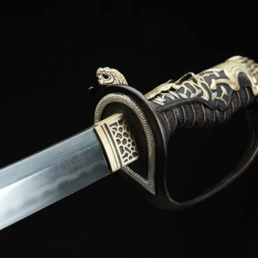 Japanese Saber 1095 Carbon Steel Sword Full Rayskin Saya Clay Tempered