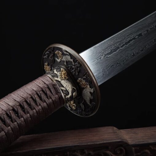 Kylin Dao Sabre Tricolor Folded Steel & Copper
