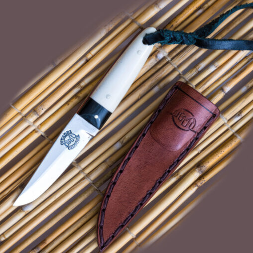 Mushroom Knife – Bone with Unique Belt Loop