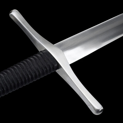 Euro #7 Two Handed Long Sword  – Leather Wrapped Grip