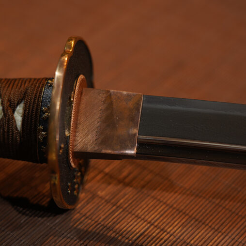 Wakizashi Cherry Blossoms Koshirae (Naginata Blade Shape)
