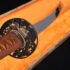 Katana Samurai Folded Steel Copper Tsuba