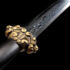 Short Jian (Yudi) Folded Steel Ebony Saya