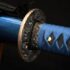 Handmade Katana 1060 Carbon Steel Sword Black Eagle Tsuba
