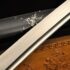 Wakizashi Damascus Steel Sword Full Tang Iron Tsuba