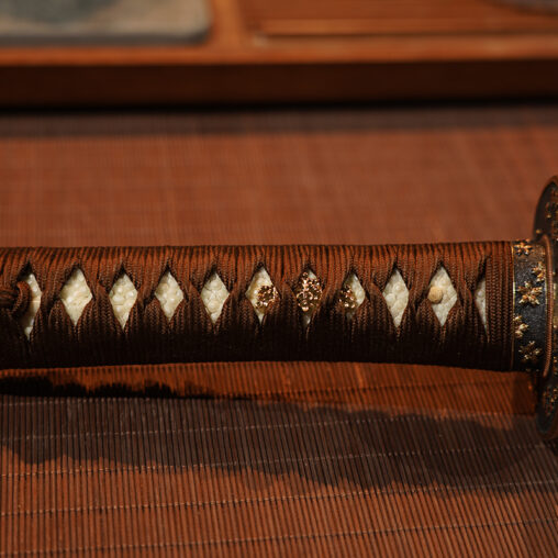 Wakizashi Cherry Blossoms Koshirae (Naginata Blade Shape)