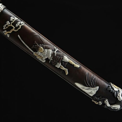12 Inches Chinese God Tang Jian Pattern Steel Tri Color