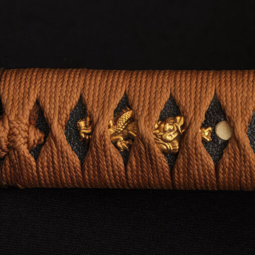 Tanto 1095 Carbon Steel Dagger Clay Tempered Dragon