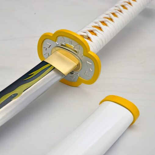 Zenitsu’s Sword Demon Slayer Cosplay 1060 Carbon Steel Sword