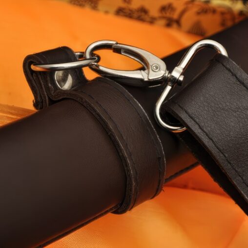 Samurai Sword 1095 Carbon Steel Sword Unokubi Zukuri Leather Straps