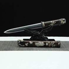 12 Inches Chinese God Tang Jian Pattern Steel Tri Color