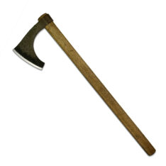Bearded Axe, Antiqued - Viking’s Enemy Helmet Cleaver