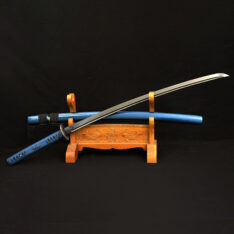 Handmade Katana 1060 Carbon Steel Sword Black Eagle Tsuba