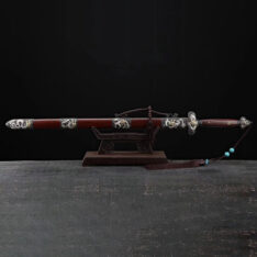 Dragon Jian Hazuya Damascus Steel Blade
